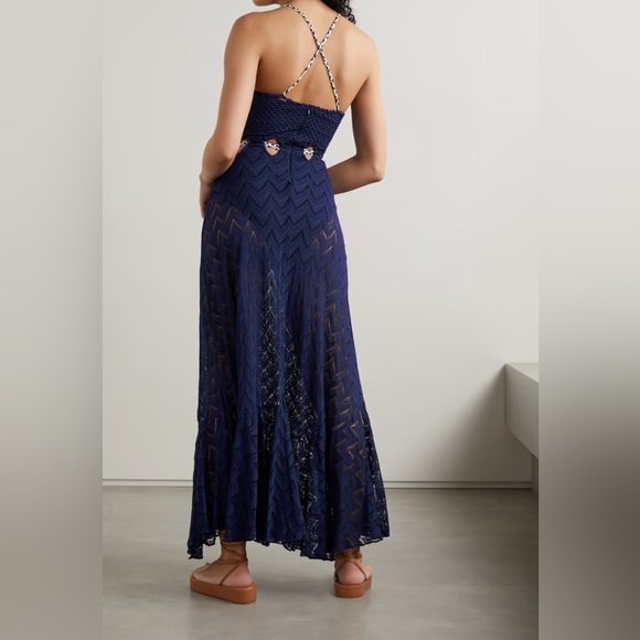 PatBO La Mer Trim Beach Dress in Indigo - Picture 3 of 16